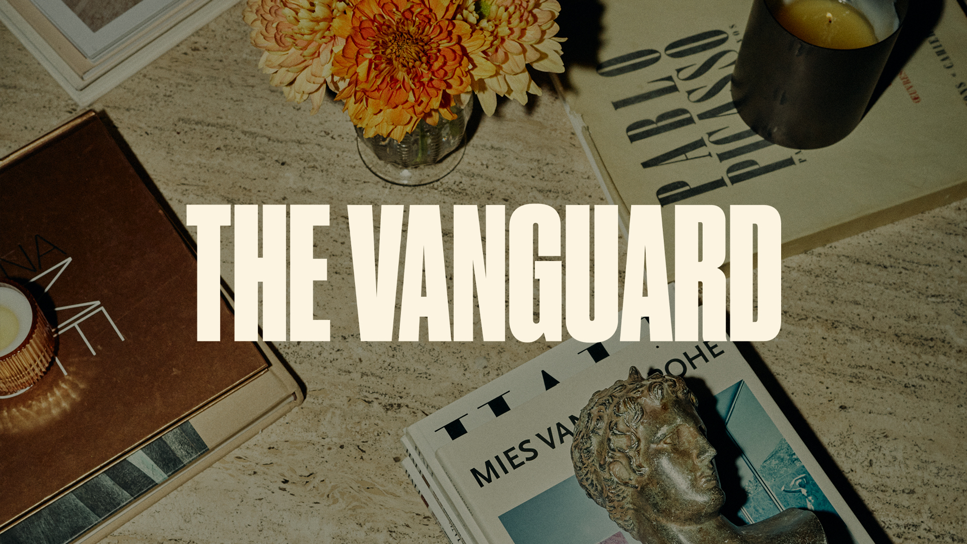 The Vanguard — branded editorial still life